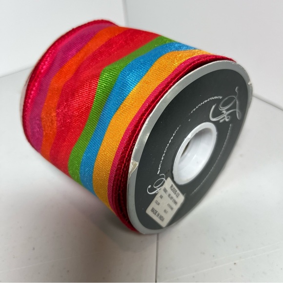 Rainbow Striped Ribbon - Picture 4 of 4